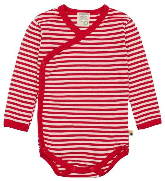 loud + proud loud + proud Babys & Kinder Wickelbody langarm, GOTS-zertifiziert, Tomato (rot), – Produktbild 1 von 2
