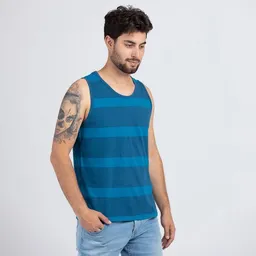 Lexi&Bö Lexi&Bö Melange Stripes Tank Top Herren – Produktbild 1 von 1