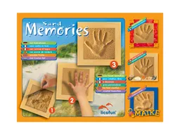 HANS NATUR Sand Memories Hand- oder Fußabdruck mit Holzrahmen außen 21 x 21 cm, innen 15 x 15 cm – Produktbild 1 von 1