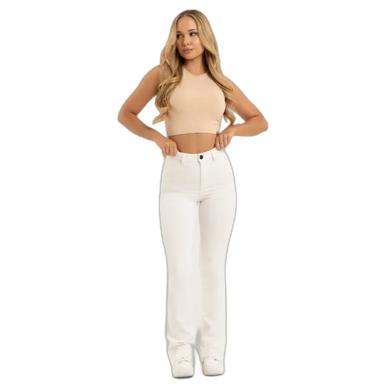 Gym Glamour Flared Jeans Damen Gym Glamour, Blanc, – Produktbild 1 von 1