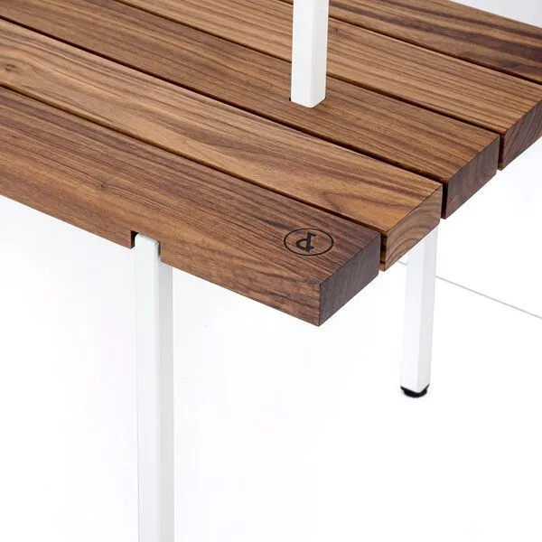 weld weld Garderobe Nussbaum 01, Weiss, – Produktbild 3 von 4