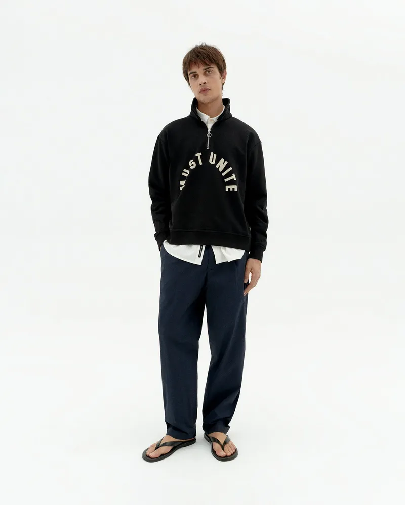 thinking mu Thinking MU Herren vegan Sweatshirt Must Unite Gallagher Schwarz, Schwarz, – Produktbild 1 von 2