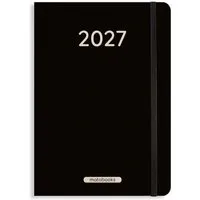 matabooks matabooks® Kalender 2027 A5 Pro aus Süßgraspapier mit Graspapier-Cover – Jahresplaner Samaya – Farbe: Black – Produktbild 1 von 1
