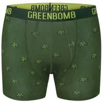 GreenBomb GREENBOMB Bike Vintage Small 3 Trunk - Figurbetonte Trunk aus Bio-Baumwoll Mix / hochwertiger Print / GOTS / Fair & Vegan – Produktbild 1 von 1