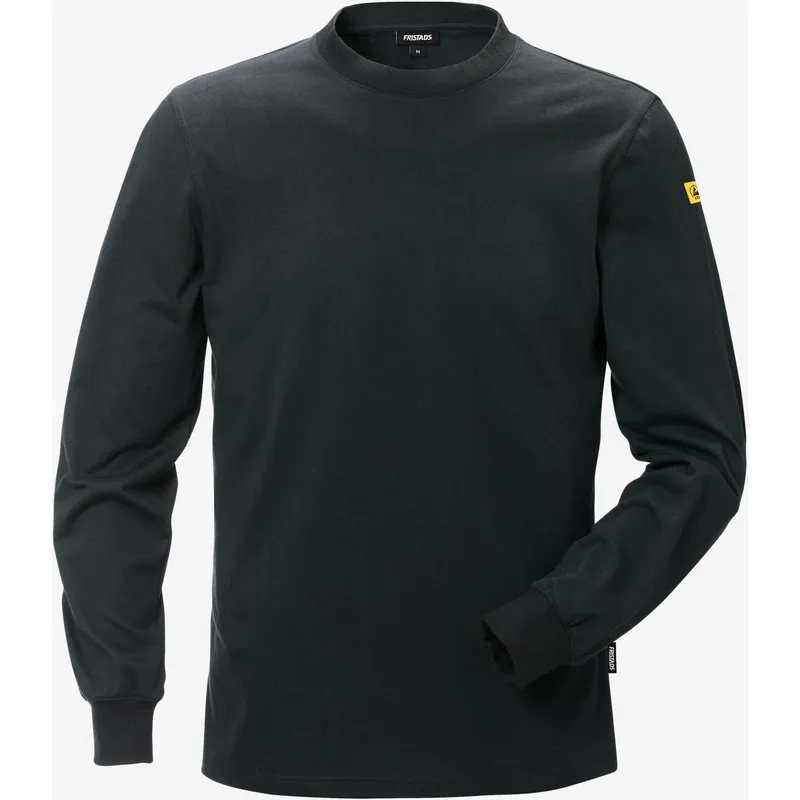 Fristads Langarmshirt Fristads ESD 7082 XTM, Schwarz, – Produktbild 1 von 2