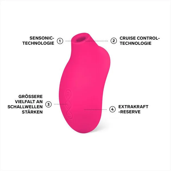 LELO Klitoris-Stimulator mit Schallwellen - LELO SONA 2 Cruise, Cerise, – Produktbild 2 von 4