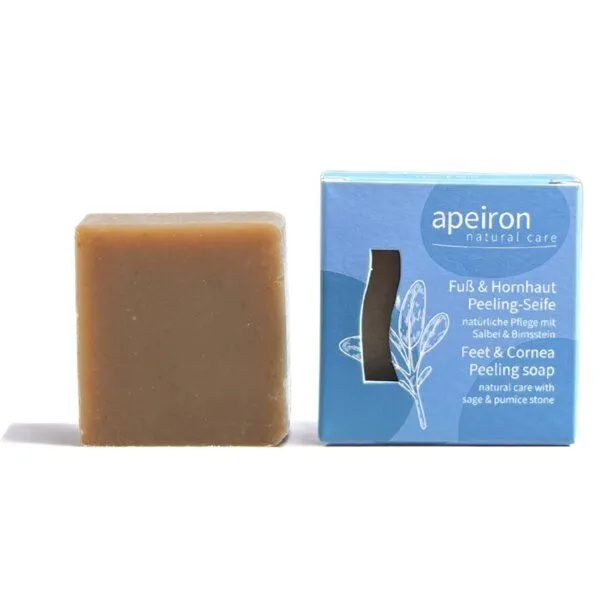 Apeiron Apeiron Fuß & Hornhaut Peeling Seife 100g – Produktbild 3 von 4