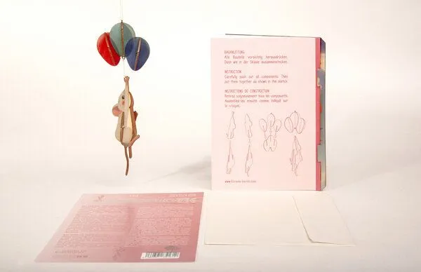 Formes Formes 3D - Holzgrußkarte Maus – Produktbild 3 von 3