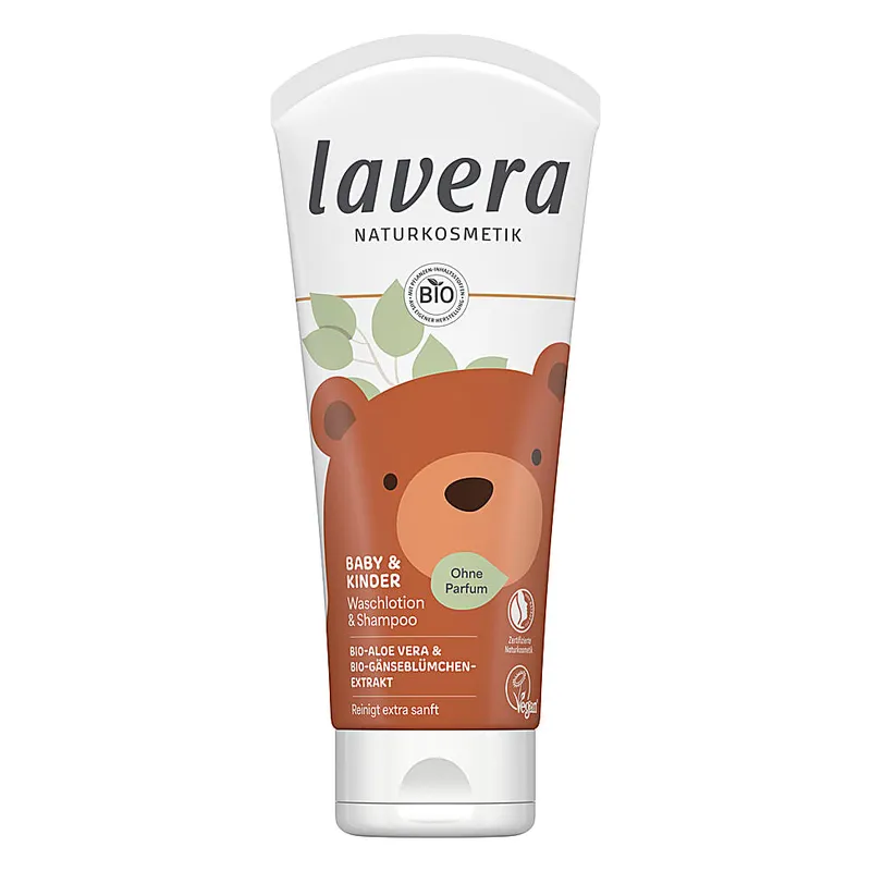 lavera lavera Baby- & Kinder-Waschlotion & -Shampoo sensitiv – Produktbild 2 von 2