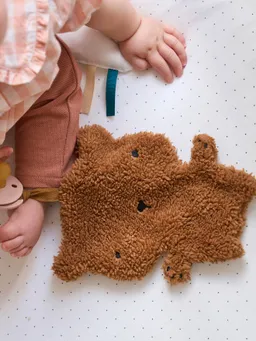 Vertbaudet Baby Schnullerkette mit Schmusetier pekannuss – Produktbild 1 von 1
