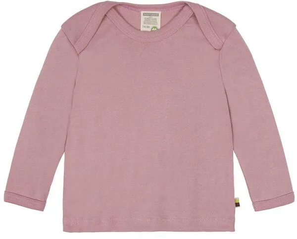 loud + proud loud + proud Babys & Kinder Shirt uni, GOTS-zertifiziert, Aster(rosa), – Produktbild 1 von 2