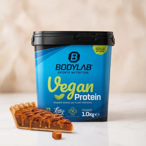 Bodylab24 Vegan Protein - 1000g - Pecan Pie Caramel – Produktbild 1 von 1