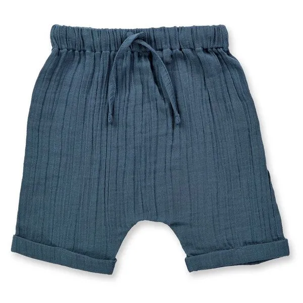 Sense Organics Sense Organics Baby Shorts Bio Baumwolle Musselin, Blue grey, – Produktbild 1 von 2