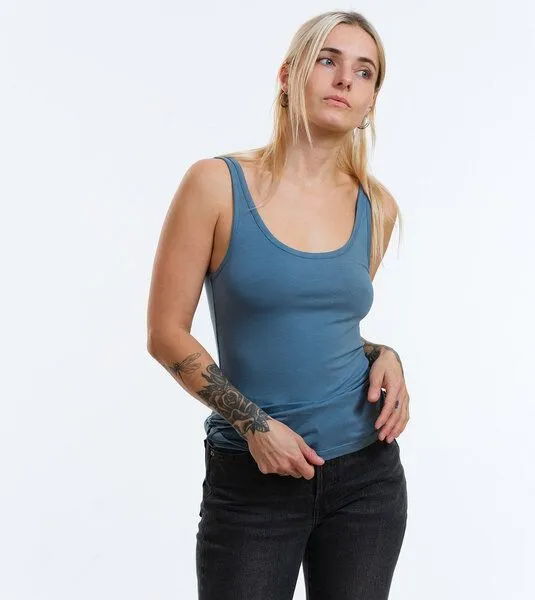 Gary Mash GARY MASH Soft fitted Top Dana aus TENCEL Lyocell Mix, Petrol, – Produktbild 1 von 4