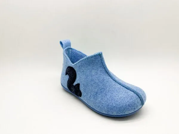 thies Veganer Kids PET Slipper Boot "thies ®" aus recycelten Flaschen, Sky (blau), – Produktbild 2 von 4