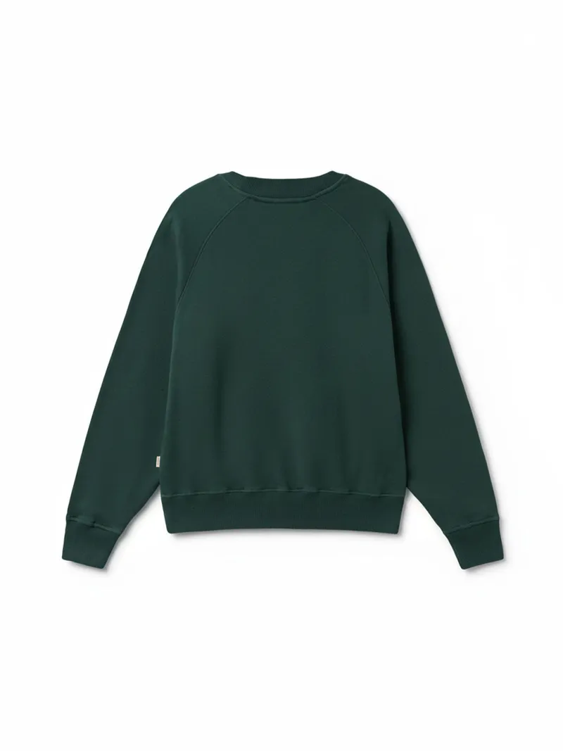 TWOTHIRDS TWOTHIRDS Damen vegan Sweatshirt Leskov Dunkelgrün, Dunkelgrün, – Produktbild 2 von 2
