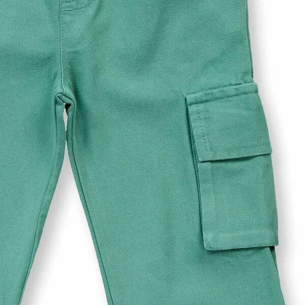 Sense Organics Sense Organics Kinderhose in smaragdgrün, Modell MAILO, Smaragdgrün, – Produktbild 3 von 4