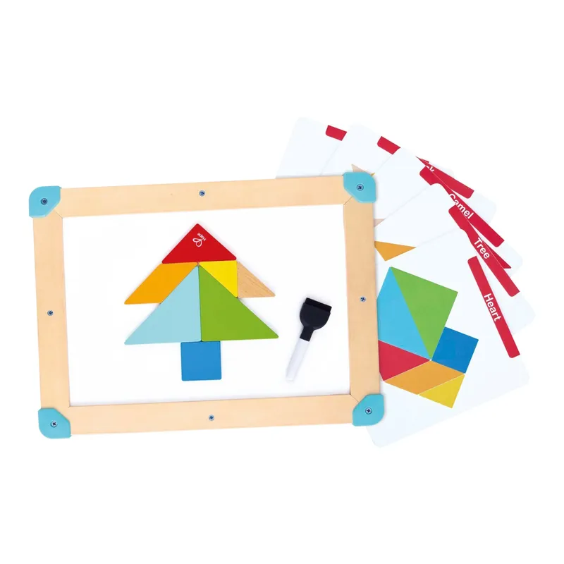 Hape Hape Labyrinth- & Tangram-Tafel Weltraum, Mehrfarbig, – Produktbild 2 von 3