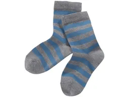 grödo Kinder Ringelsocken grau-geringelt Gr.1-2 – Produktbild 1 von 1