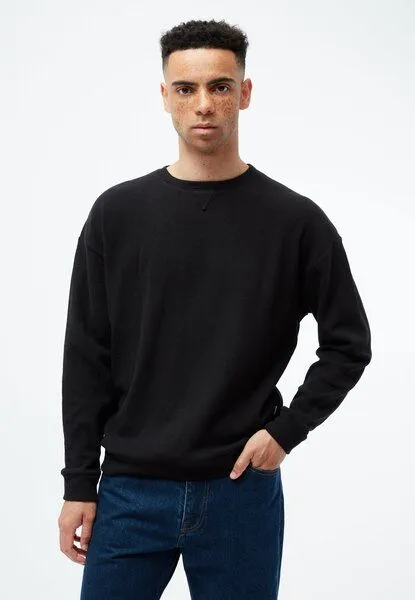 Givn Berlin Givn Berlin Sweater GBCEDRICO loose Fit aus recycelter Baumwolle, Black, – Produktbild 2 von 4