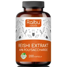 Raibu Natural Raibu Natural Reishi | 200 Kapseln – Produktbild 1 von 1