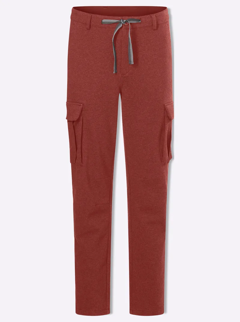 marco donati Cargohose rotbraun-meliert, Rotbraun-meliert, – Produktbild 1 von 2
