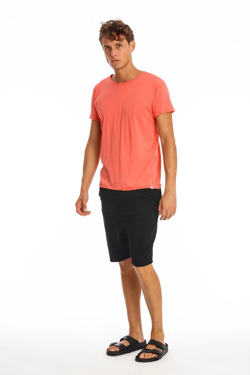 RAVENS VIEW IBIZA RAVENS VIEW IBIZA Herren vegan T-Shirt Rundhalsausschnitt Koralle Rosa, Orange, – Produktbild 1 von 2