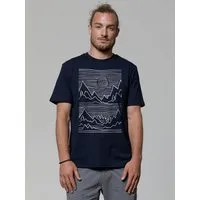 watapparel watapparel T-Shirt Unisex Mountains, French navy, – Produktbild 1 von 1