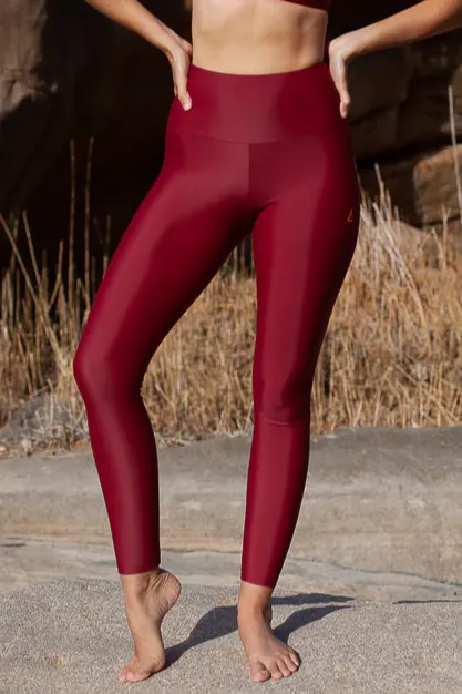 Inaska Inaska Damen vegan Leggings High Waist Chill Dunkelrot, Dunkelrot, – Produktbild 2 von 2