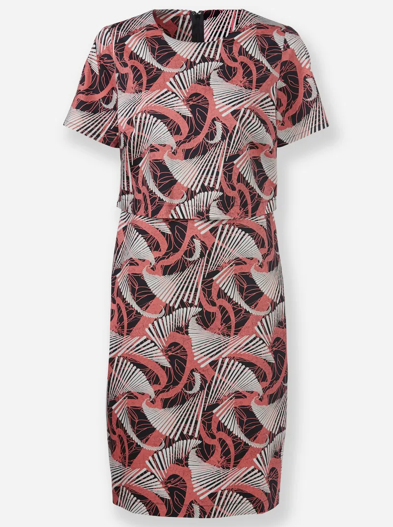 Witt Druckkleid, Schwarz-grapefruit-bedruckt, – Produktbild 2 von 2
