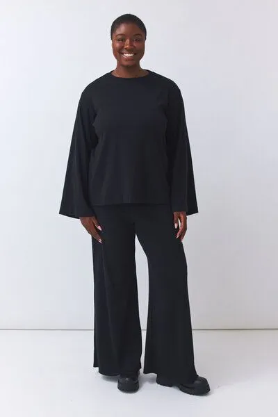 Baìge the Label Baìge the Label Biani - oversized Sweatshirt, Schwarz, – Produktbild 2 von 4