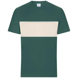 Daiber Daiber Unisex T-Shirt mit Kontrasteinsatz 8049 Gr. S smoky-green/sandstone – Produktbild 1 von 1