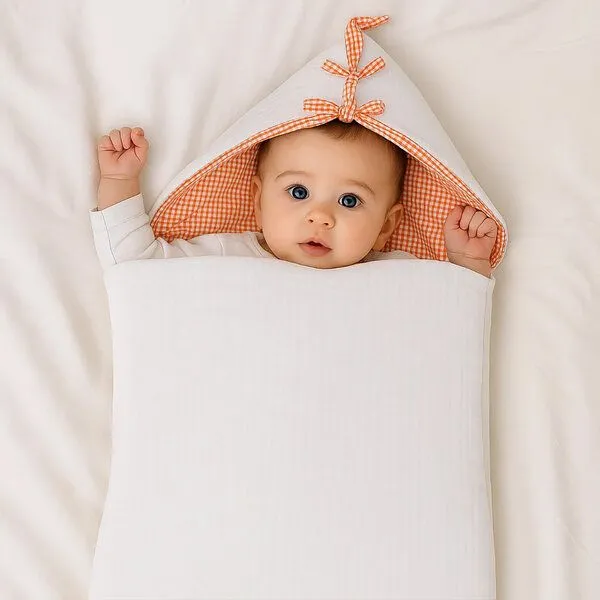 PAPATE PAPATE Babynest aus Bio-Baumwolle, Gelb, – Produktbild 3 von 4