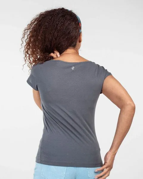 Alma & Lovis Alma & Lovis T-Shirt aus Bio-Baumwolle | Short Pure, Dunkelgrün, – Produktbild 4 von 4