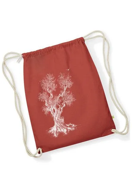 Life-Tree Life-Tree Stringbag aus Biobaumwolle Fairwear "Olive Tree" für in Grün/Blau/Weiß/Rot, Rot, – Produktbild 1 von 1