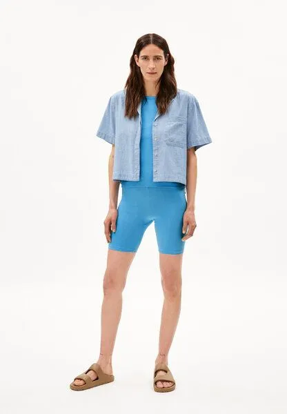 ARMEDANGELS ARMEDANGELS NEDAA LITAA Damen Shorts aus Bio-Baumwoll Mix, Blueniverse, – Produktbild 4 von 4