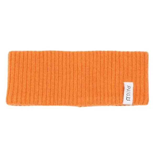 Rifò - Circular Fashion Made in Italy Rifò - Circular Fashion Made in Italy Stirnband Lara aus recycelter Kaschmirwolle, Orange becco d'oca, – Produktbild 2 von 2