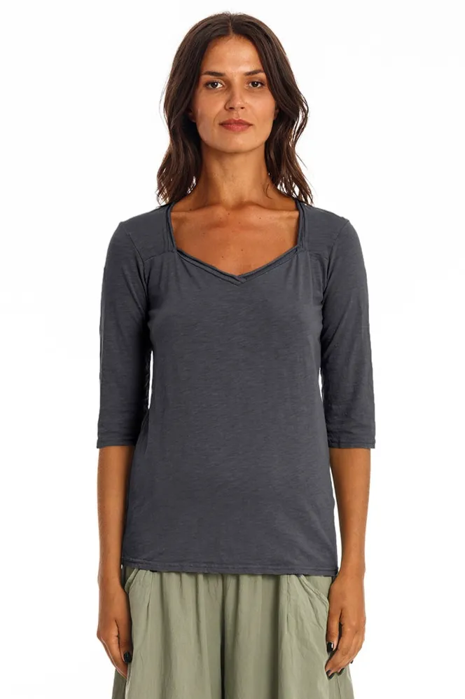 RAVENS VIEW IBIZA RAVENS VIEW IBIZA Damen vegan Top Sasha Lava Blau, Dunkelblau, – Produktbild 1 von 1