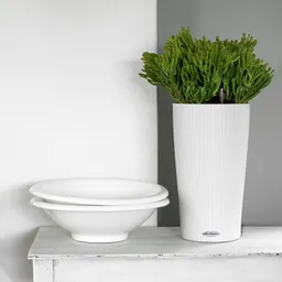 Lechuza® Lechuza® 'Cilindro Color 23', weiß, ca. Ø 23 x H 41 cm – Produktbild 1 von 1