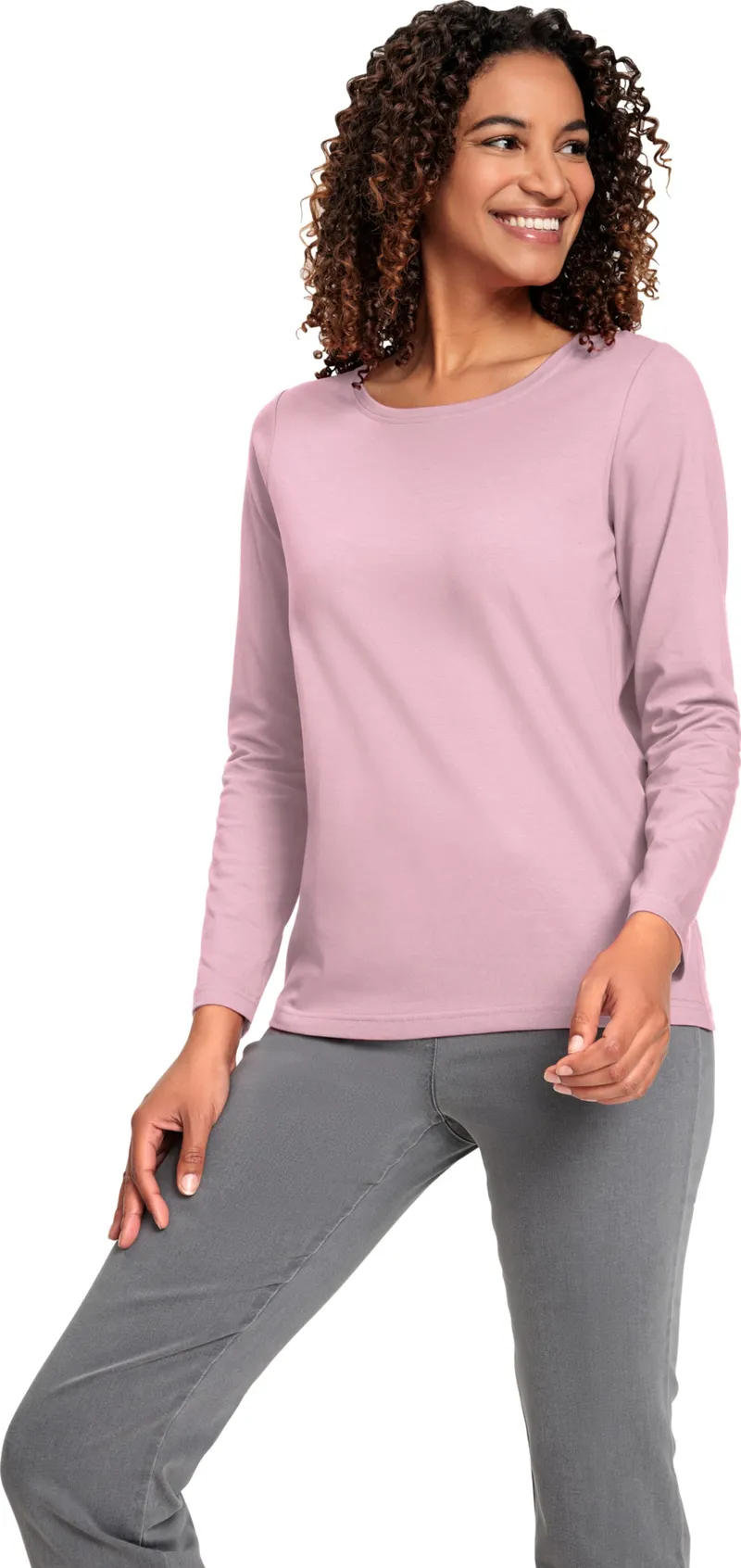Witt Rundhalsshirt rosé, Rosé, – Produktbild 2 von 2