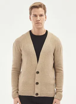 ORGANICATION ORGANICATION Cardigan aus Bio-Merinowolle und Bio-Baumwolle mit Knopfleiste – Produktbild 1 von 1