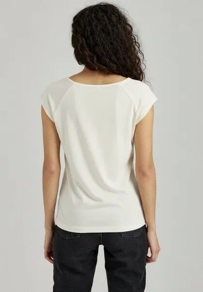 THOKKTHOKK ThokkThokk TT01 Cap Sleeve T-Shirt Damen (GOTS, vegan, Bio-Baumwolle), Off white (weiß), – Produktbild 4 von 6
