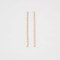 fejn jewelry fejn jewelry Ohrstecker 'long sparkle & chain' - lange Zirkonia Ohrringe – Produktbild 1 von 1