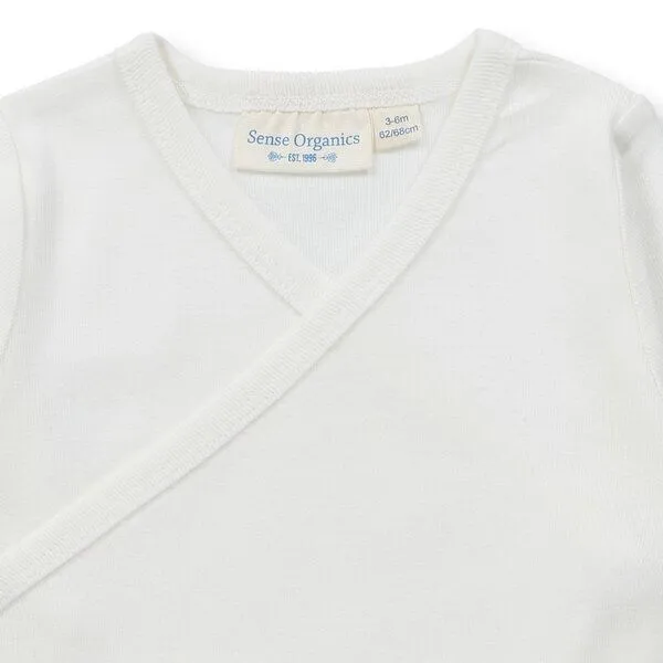 Sense Organics sense-organics Baby Wickelshirt in naturweiß, Modell VICTORIA, Weiß, – Produktbild 3 von 4