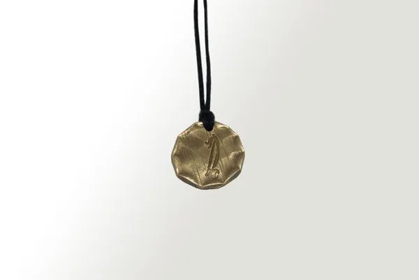 Curió Dobrão Curió Dobrão Curió Messing Halsband Ø25 verschiedene Designs (Necklace), Schwarz, – Produktbild 3 von 7