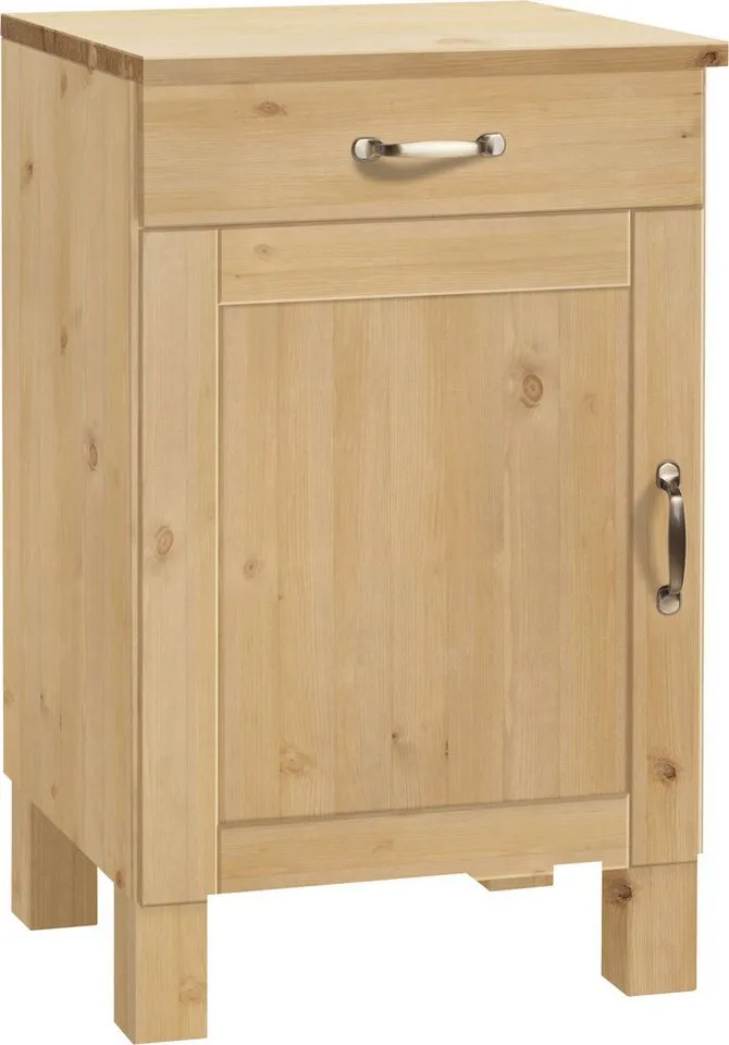 Home affaire Unterschrank Alby Breite 50 cm, 1 Tür, 1 Schublade, Beige, – Produktbild 2 von 5