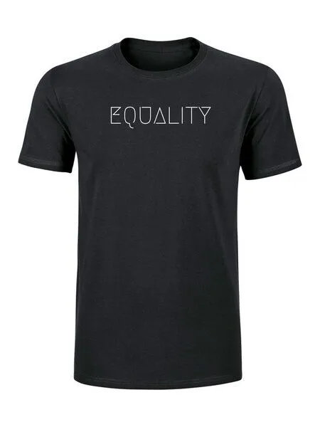 Human Family Human Family Schweres Herren T-Shirt - Rolls "Equality" aus Bio-Baumwolle, Schwarz, – Produktbild 1 von 3