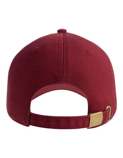 Atlantis Headwear Atlantis Headwear Fraser Cap Bio Baumwolle verstellbar, Cardinal red, – Produktbild 3 von 4