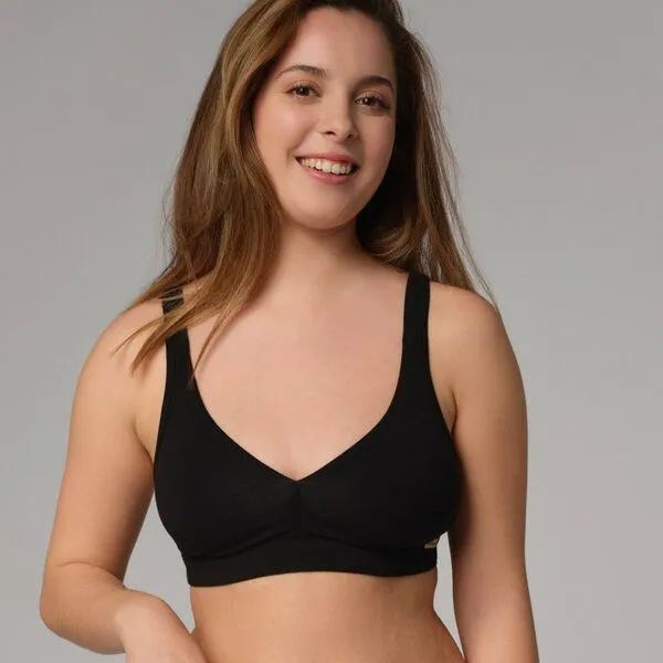 comazo|earth comazo|earth Fairtrade Triangel-BH | GOTS zertifiziert, Schwarz, – Produktbild 1 von 4