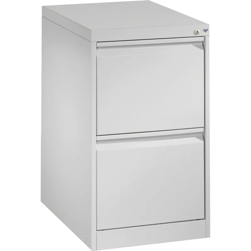 C+P C+P Hängeregistraturschrank einbahnig, 2 Schubladen, lichtgrau – Produktbild 1 von 3